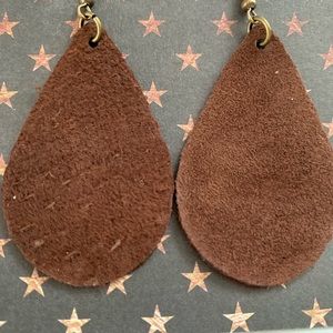 Handmade Chocolate Teardrop Earring
